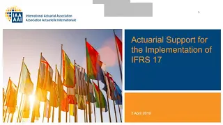 Actuarial Support for Implementation of IFRS 17   Live Meeting and Webinar