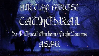 Autumn Forest Cathedral | Dark Choral Anthem, Night Sounds | ASMR