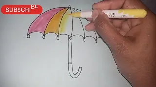 How to Draw Umbrella 🏖️ Drawing/Drawing for Kids / Easy Drawing/ Smart kids Art