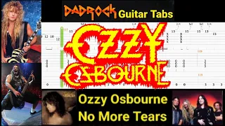 No More Tears - Ozzy Osbourne - Guitar + Bass TABS Lesson