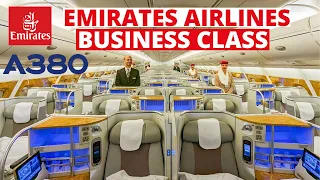 EMIRATES Airbus A380| INCREDIBLE BUSINESS CLASS |Hong Kong-Bangkok | Full Flight review