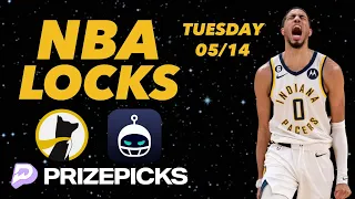 PRIZEPICKS NBA TUESDAY 5/14/24 (INSANE RUN) FREE PICKS BEST PLAYER PROPS - PARLAY PROP BETS