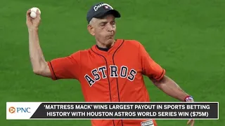 'Mattress Mack' Wins Largest Payout In Sports Betting History With Astros World Series Win