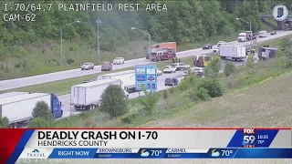 1 person dead following fatal 7-vehicle crash on I-70 EB