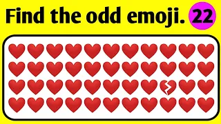 Guess the odd emoji one out || Find the odd Easy, Medium, Hard  || Quiz Library