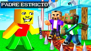 PADRE RARO y ESTRICTO vs La Casa Más SEGURA de Minecraft!