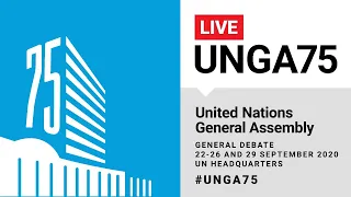 #UNGA75 General Debate Live (India, UK, Syria & More) - 26 September 2020