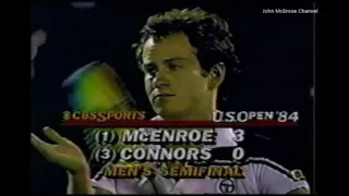 Jimmy Connors vs McEnroe Semi Final - US Open 1984