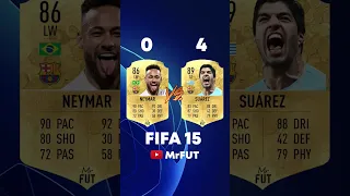 NEYMAR vs SUÁREZ 🤯 #fifa23 #fifa22 #fifa #fut #football #neymar #suarez