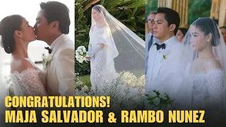 THE WEDDING! MAJA SALVADOR & RAMBO NUNEZ! CONGRATULATIONS