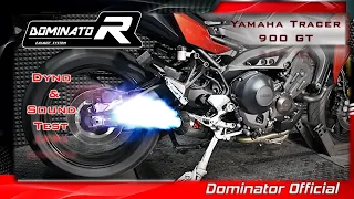 Yamaha Tracer 900 GT💥 Full Dominator Exhaust 🔥 Sound Test & Dyno 🔊 Pure Sound 🎧  MT-09