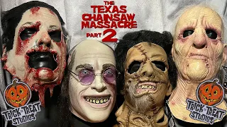 Tots Texas Chainsaw Massacre 2 Mask Line Up Visual Showcasing