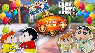 GTA 5 : Shinchan and Franklin Celebrate Raksha Bandhan With Shinchan Family in GTA 5 | Amaan Ansari