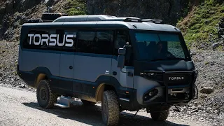 The torsus praetorian is world first offroad bus with room of 35 people