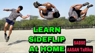 Side flip tutorial / how to learn side flip at home