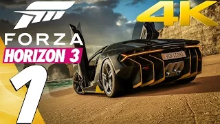 Forza Horizon 3 - Gameplay Walkthrough Part 1 - Prologue & Review [4K 60FPS ULTRA] PC, Xbox One X