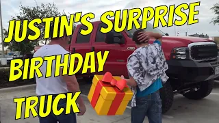 Justin's Surprise Birthday Gift! | Ford F-350