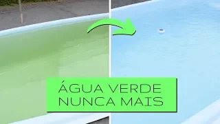 Limpar piscina verde com  APENAS 1 PRODUTO