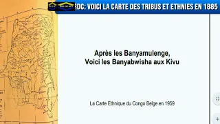 RDC: VOICI LA CARTE DES TRIBUS ET ETHNIES EN 1885