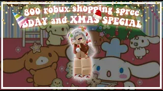 800 ROBUX SHOPPING SPREE!!! || BDAY SPECIAL AND XMAS FITS || nxraa