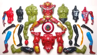 MERAKIT MAINAN HULKBUSTER VS HULK AND VENOM VS SPIDERMAN - SUPERHERO AVENGERS