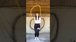 Jump rope tricks practice connecting EB and TS Cross behind the back combos