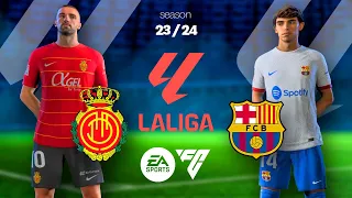 EA FC 24 PS5 Gameplay - Mallorca Vs Barcelona | Laliga 23/24 [4K60fps]