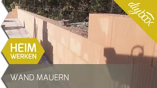 Wand Mauern - Das Mauern mit Planziegeln