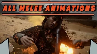 All melee animations in | Battlefield 1 (BETA)