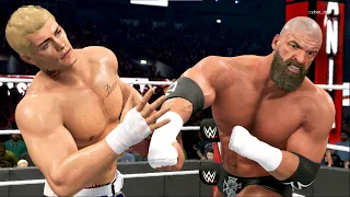 WWE 2K22 Triple H vs Cody Rhodes | WrestleMania | Fast Paced WWE2K22 Gameplay