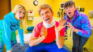 BROKE MY NECK PRANK on BEST FRIENDS!! (How will they react?)