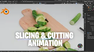 cutting animation tips in blender