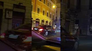 Polizia di Stato in scorta a Roma.