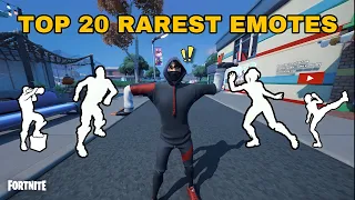 Top 20 Rarest Emotes in Fortnite