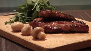 Рецепт: Эскалоп в соево-медовом маринаде