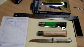 ШАМАРУС: Обзор и сравнение ножей Opinel №12, Openel №12 Explore и обычного болгарского ножа