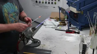 How to make a blowout colored glass tube