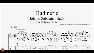 Badinerie by Johann Sebastian Bach - Guitar Tutorial with Free TABs