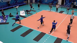 Volleyball. How to properly warm up. VC "Zenith" St. Petersburg. Training #1