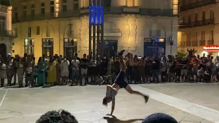 Soirée à Montpellier Place de la Comédie 4K video