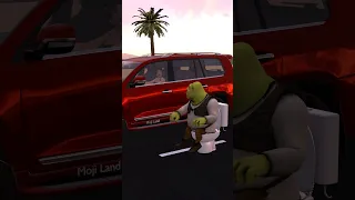 Skibidi toilet meme - Shrek Motorcycle Vs Girl Car #shorts