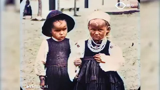 Children in Serbia and Poland after the World War One (1920) (Colorized, HD)