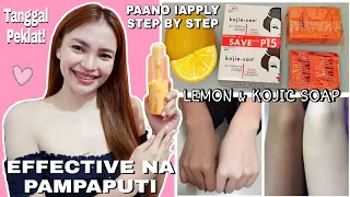 DIY LEMON & KOJIC SOAP BLEACH | PAANO IAPPLY STEP BY STEP | EFFECTIVE NA PAMPAPUTI AT PAMPAKINIS