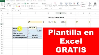 Interés Compuesto en EXCEL 😲 calcula TODAS las VARIABLES con esta plantilla GRATIS💻