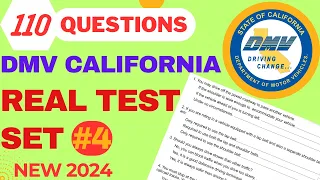 California DMV Knowledge Practice Test 2024 - SET 4 - DMV Permit Practice Test 2024 - 110 questions