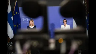 Pääministeri Marinin ja Viron pääministerin Kaja Kallaksen lehdistötilaisuus 15.11.2022