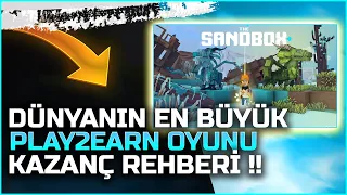 The Sandbox Dünyanın En Büyük Play2earn Oyunu Kazanç Rehberi ( Ücretsiz Kazanç Mevcut !! )