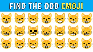 Find The Odd Emoji | Emoji Challenge: Spot the Odd One Out and Test Your Observation Skills!