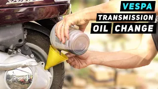 Vespa LX Transmission Oil Change | Mitch's Scooter Stuff