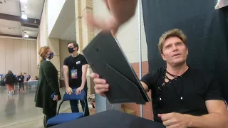 Vic Mignogna Reacts To A Drawing I Made For Him | Metrotham Con 2021